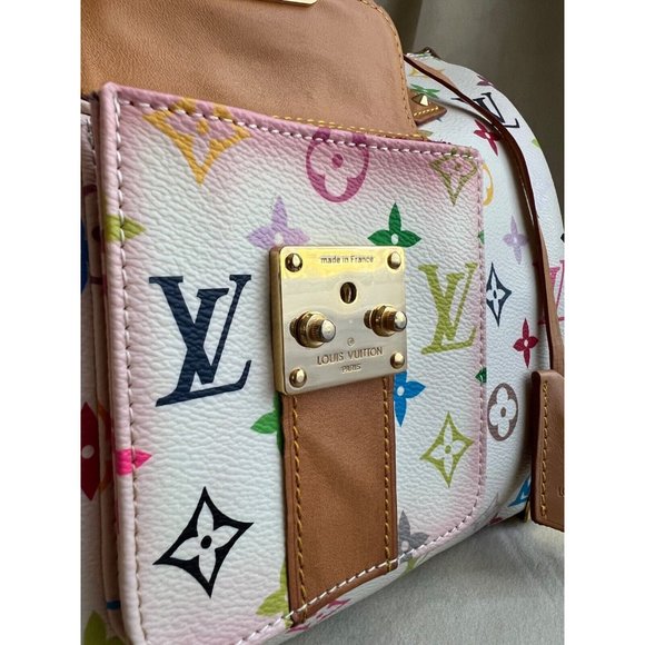 Louis Vuitton x Takashi Murakami Speedy 30 Tote Bag Multicolor Purse - Picture 9 of 14